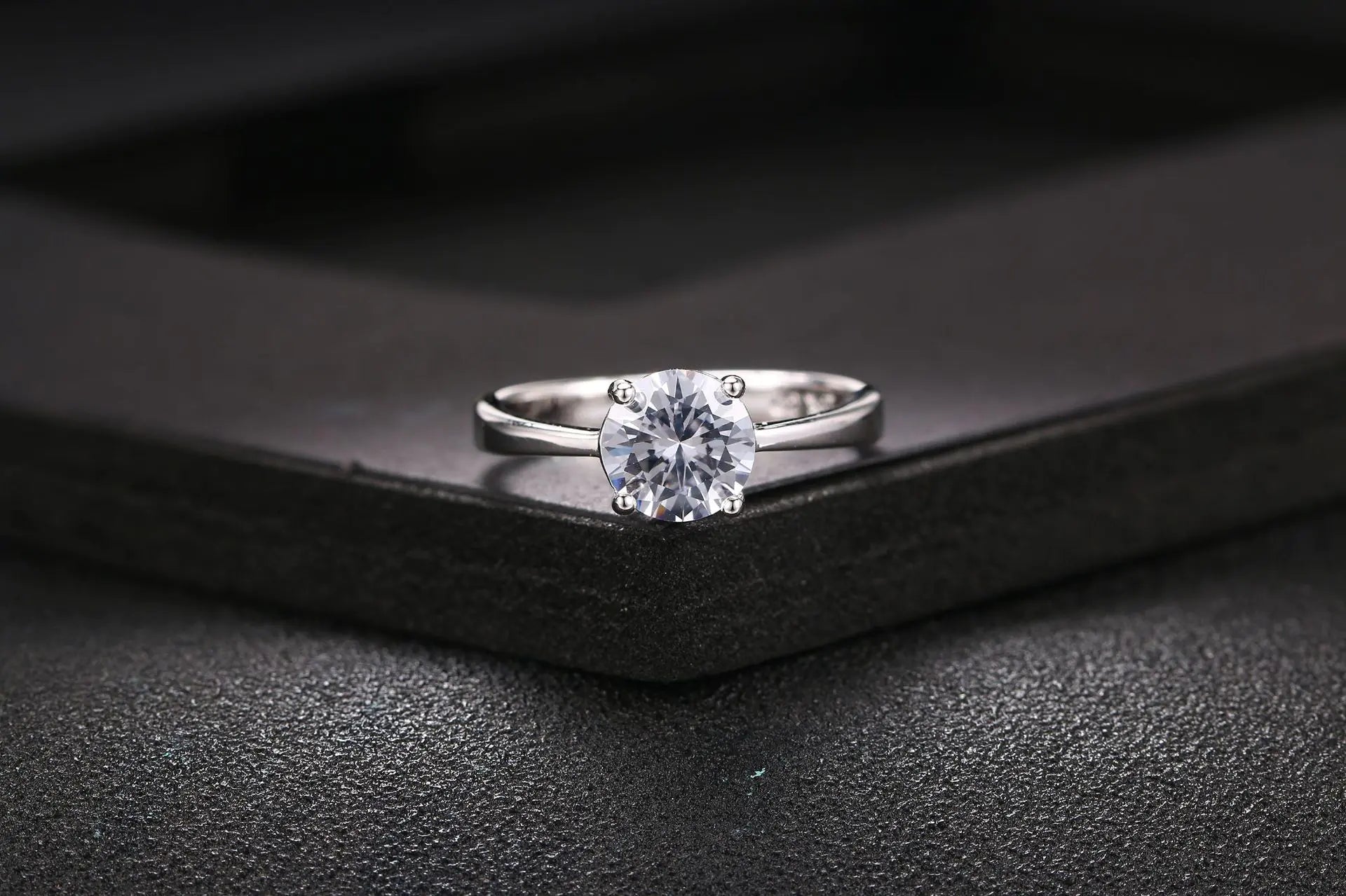 Rose Gold Zircon Stone Fashion Wedding Ring