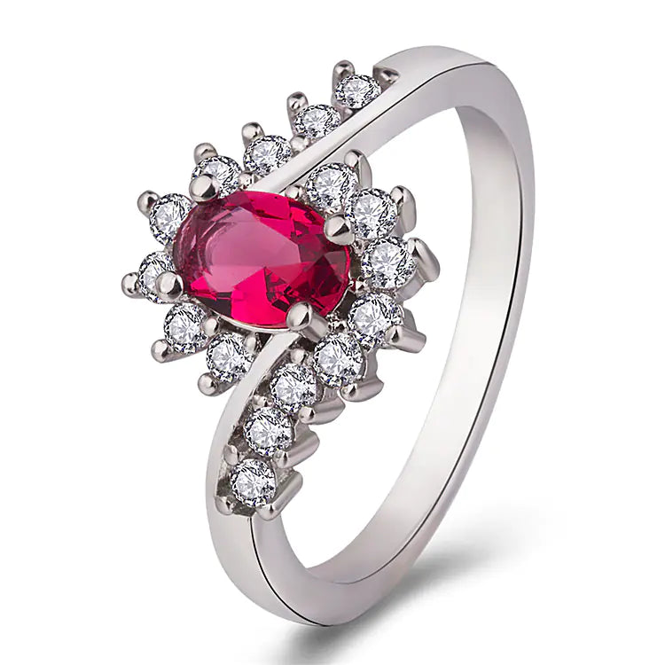 Elegant Oval Main Stone Ring