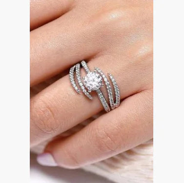 Multi-Layer Zirconia Stone Ring