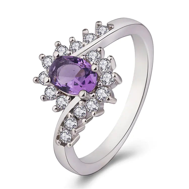 Elegant Oval Main Stone Ring