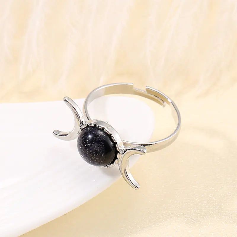 Vintage Women's Natural Stone Fashion Ring