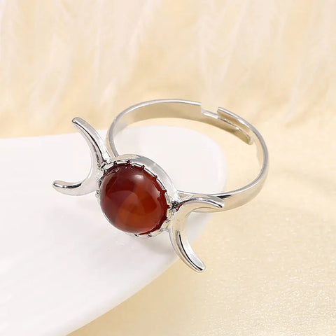 Vintage Women's Natural Stone Fashion Ring