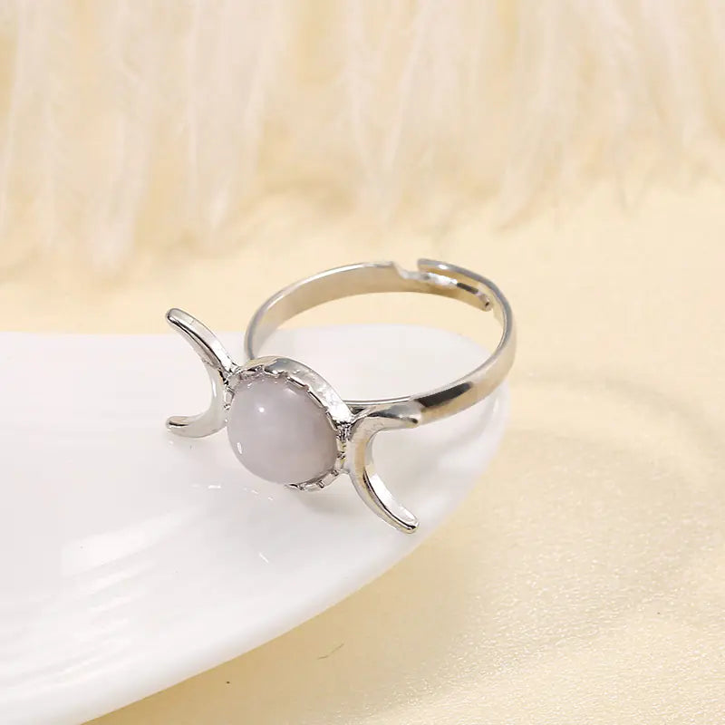 Vintage Women's Natural Stone Fashion Ring