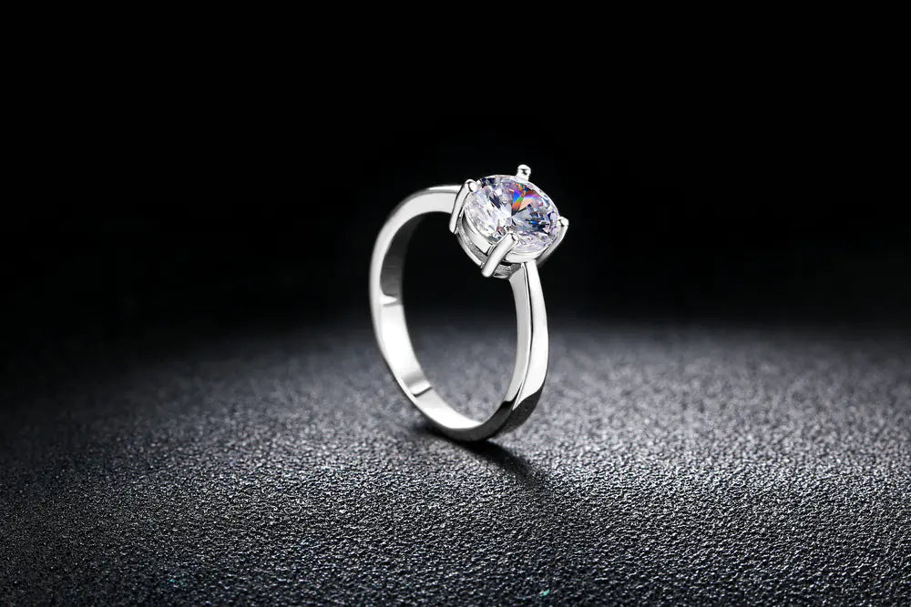 Rose Gold Zircon Stone Fashion Wedding Ring