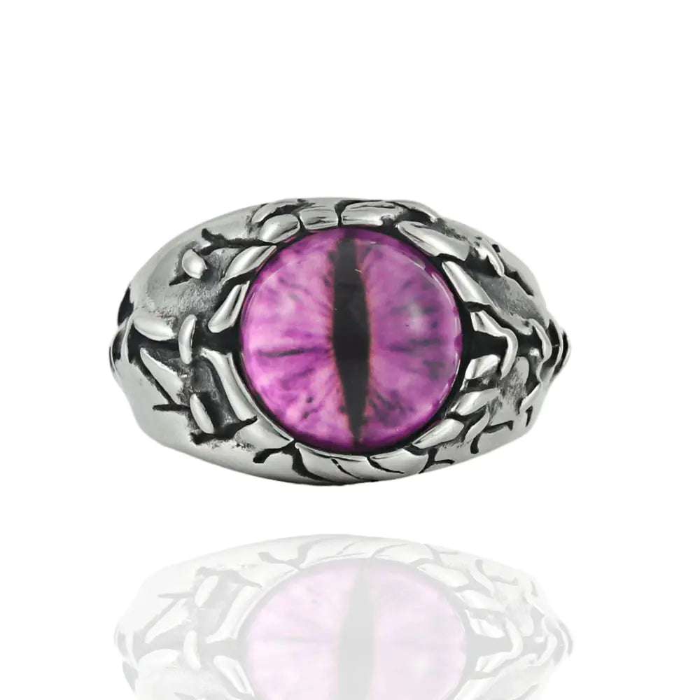Titanium Steel Multicolor Stone Ring for Men 24058