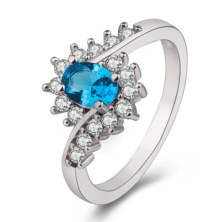 Elegant Oval Main Stone Ring