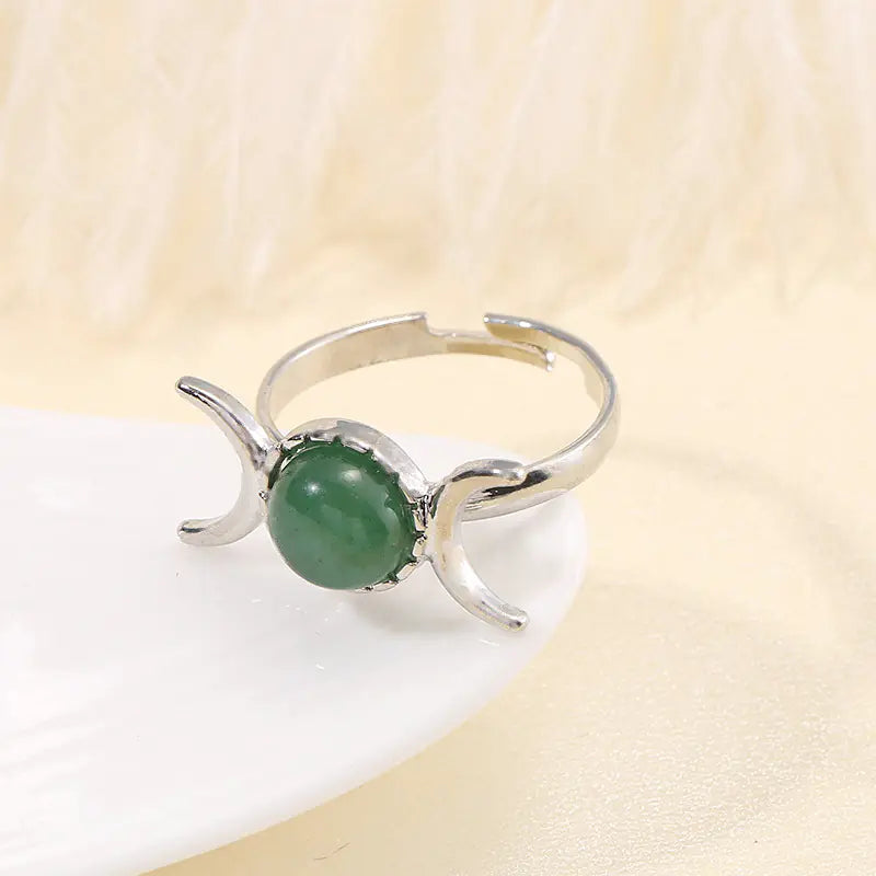 Vintage Women's Natural Stone Fashion Ring