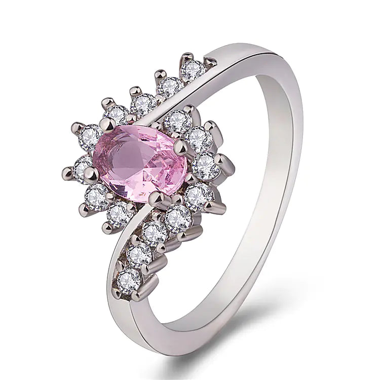 Elegant Oval Main Stone Ring