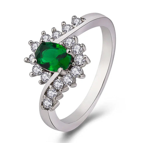 Elegant Oval Main Stone Ring