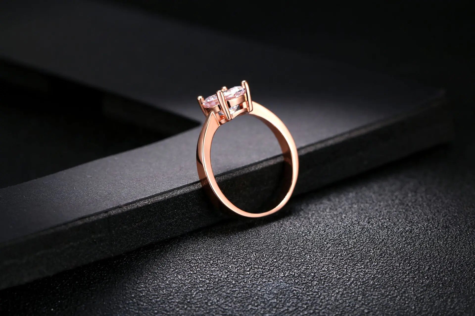 Rose Gold Zircon Stone Fashion Wedding Ring